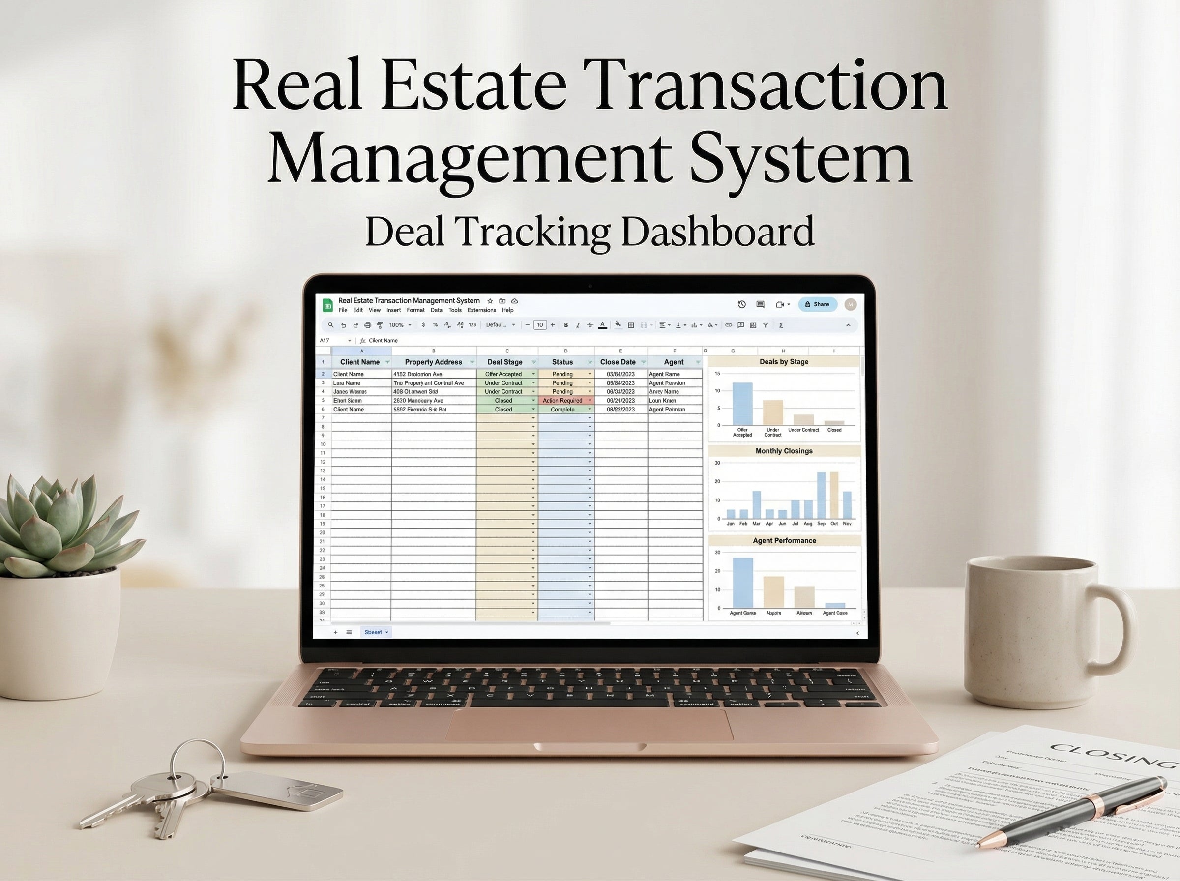 Real Estate Transaction Management, Agent CRM & Deal Tracker