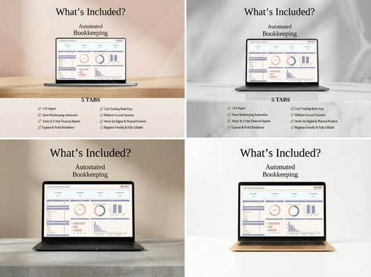 All-in-One Vorlage für Unternehmensverwaltung, Vertriebs- und Finanz-Tracker