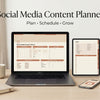 Social Media Content Planner, Content Calendar & Strategy Bundle