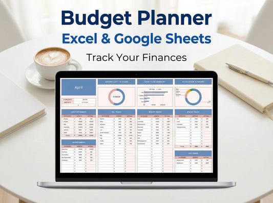 Budgetplaner Excel & Google Tabellen, Finanz-Tracker