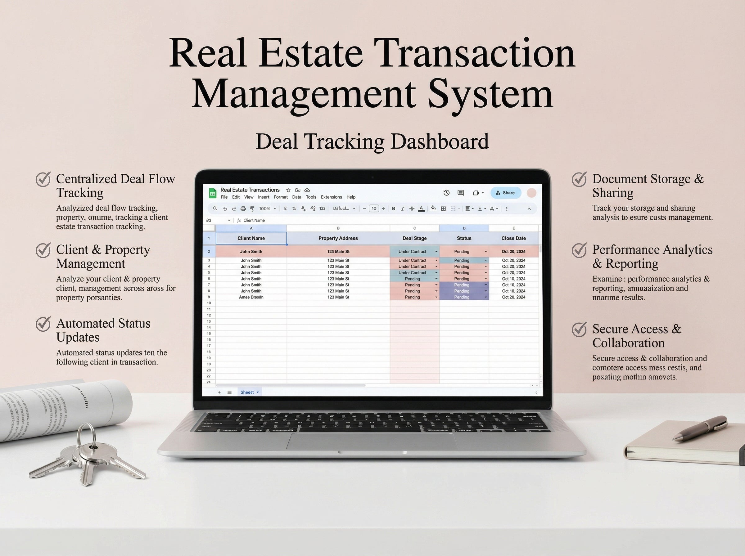 Real Estate Transaction Management, Agent CRM & Deal Tracker