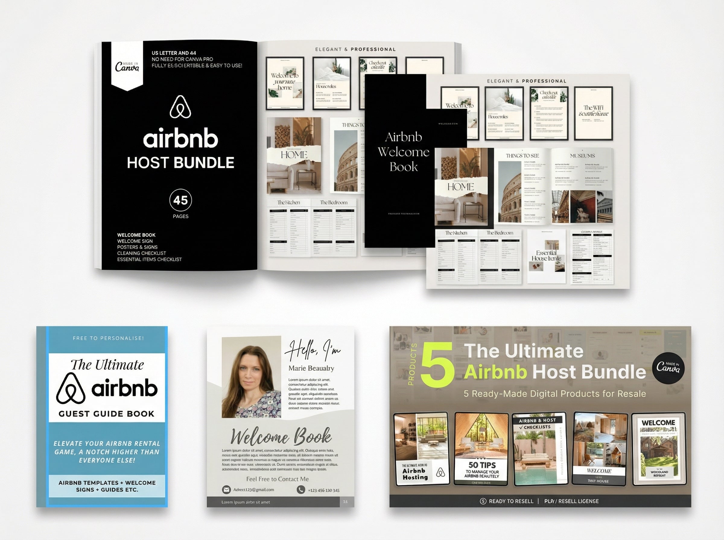 Airbnb Host Bundle, Rental Property Management Toolkit