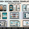 8400+ Social Media Canva Template Bundle, Instagram & YouTube Kit