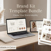 Brand Kit Template Bundle Canva, Logo & Social Media Branding Kit