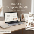 Brand Kit Template Bundle Canva, Logo & Social Media Branding Kit