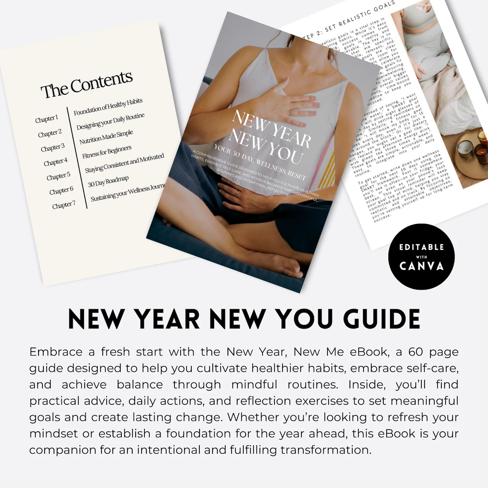 Wellness & Self-Care Bundle: PLR Canva Templates
